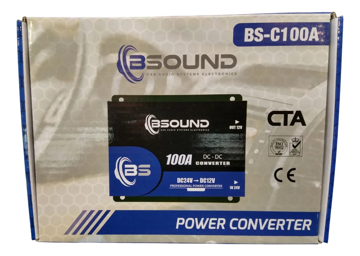 Convertidor Bsound Bs-c100a Dc 24v A 12v 100a