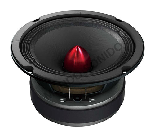Parlante P.R.O. de medios de 6,5 pulgadas de alta potencia y sensibilidad