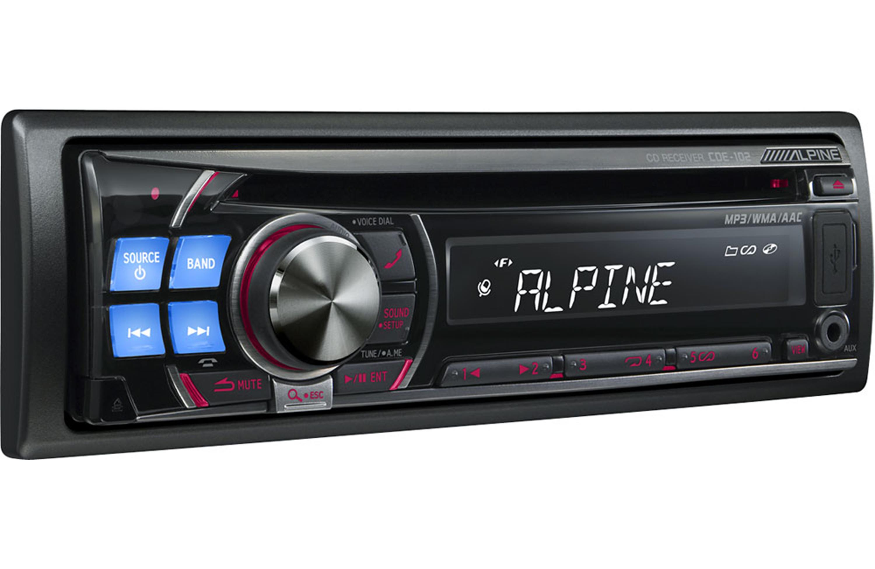 Radio Alpine CDE-102 Receptor de CD
