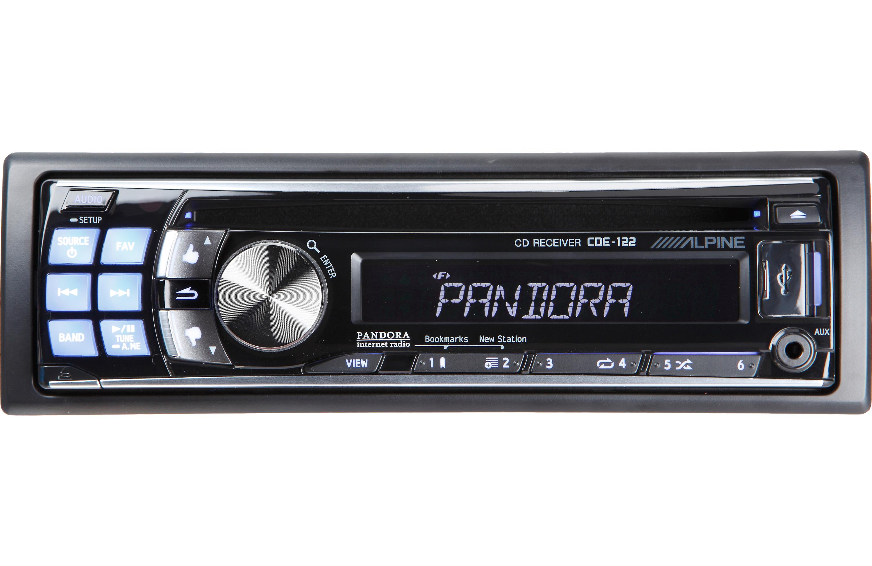 Radio Alpine Cde-122 Receptor De Cd Mp3 Pandora Usb