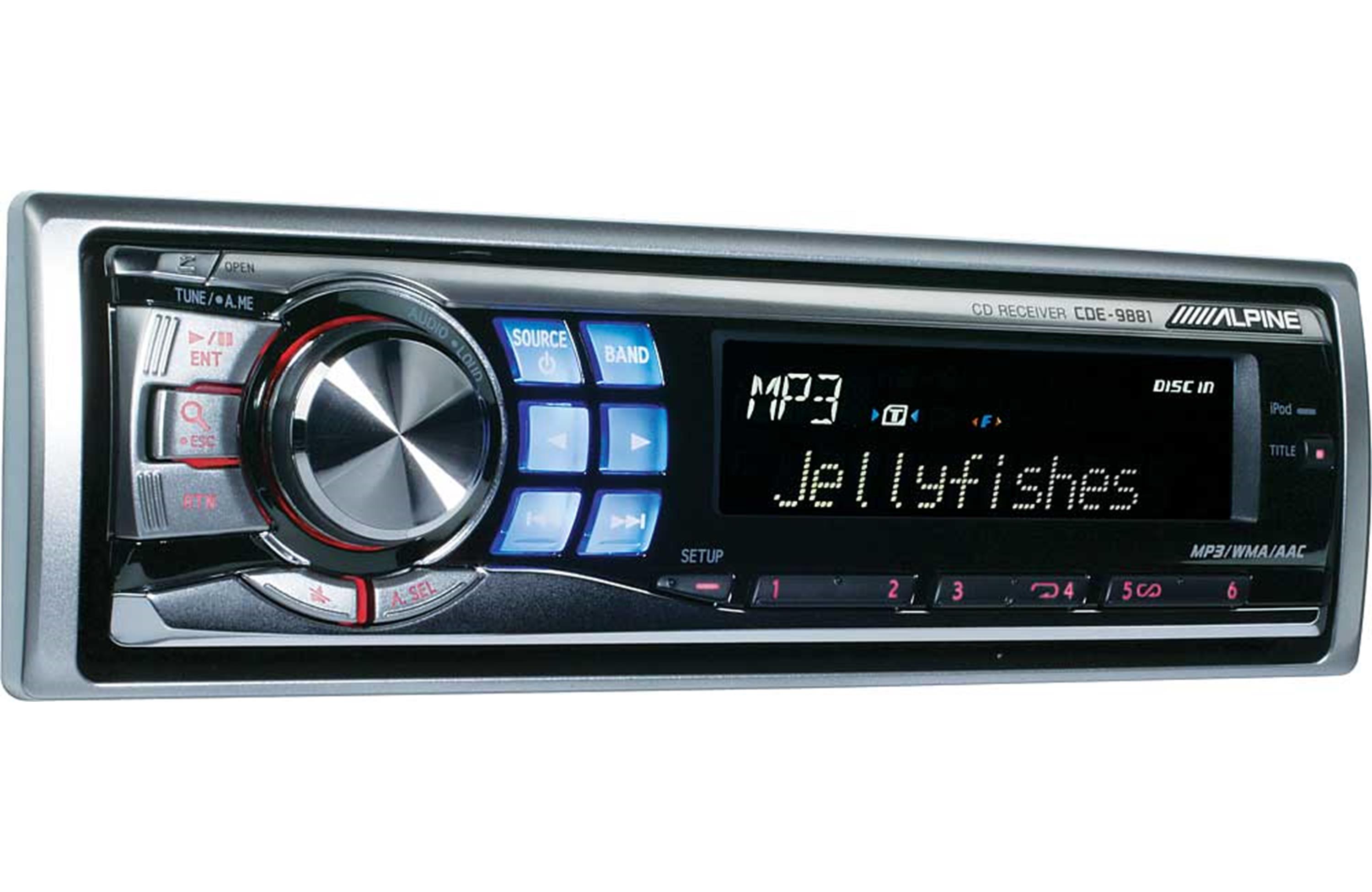 Radio Alpine Cde-9881 De Cd Con Reproducción De MP3 / WMA / AAC