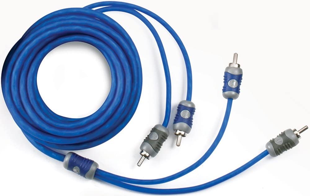 RCA de audio cable de interconexión Kicker 5-meters de 2 canales,