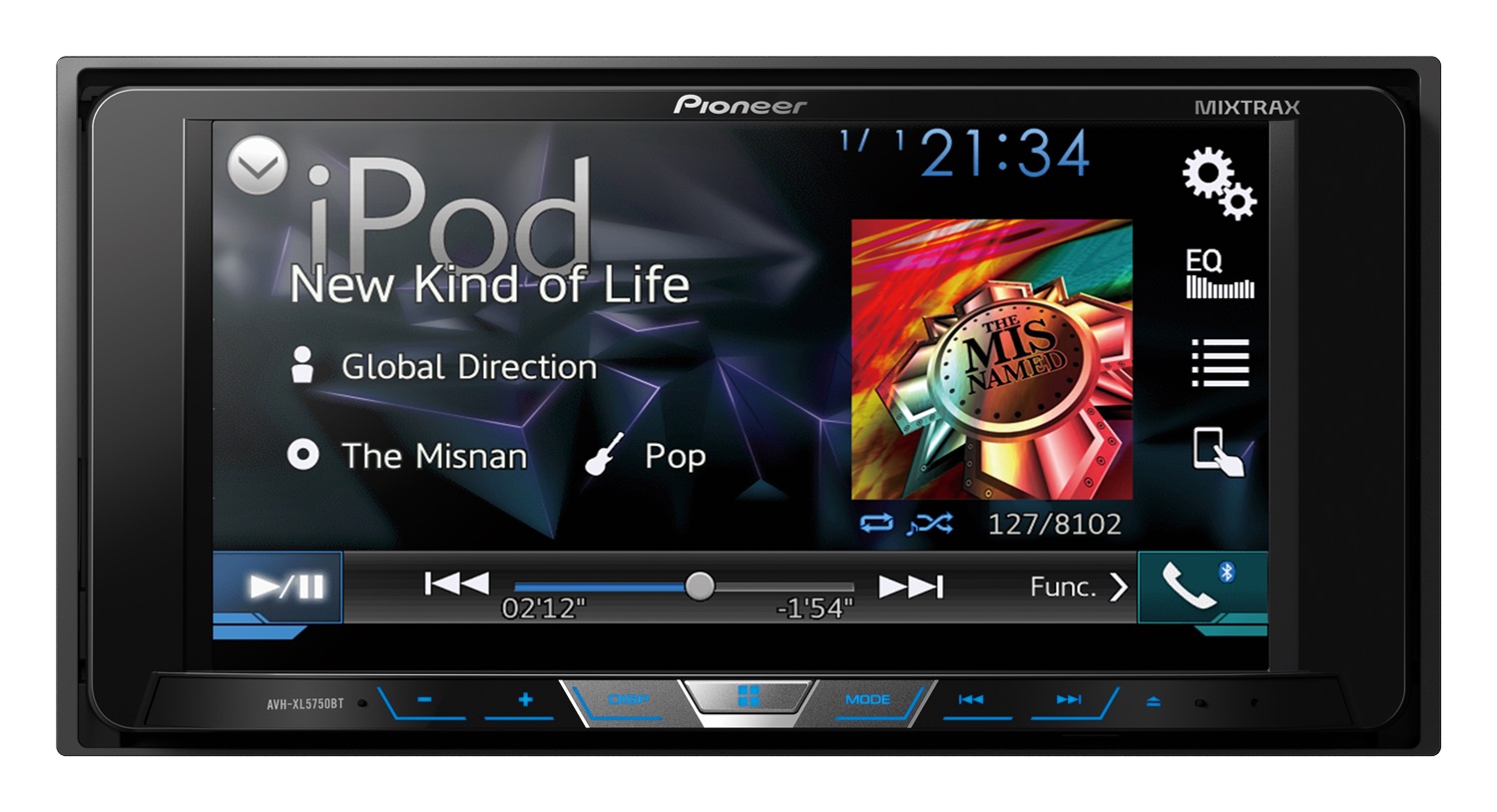 Radio Pioneer Ref: AVH-XL5750BT Cd  Mp3  Usb Bluetooth