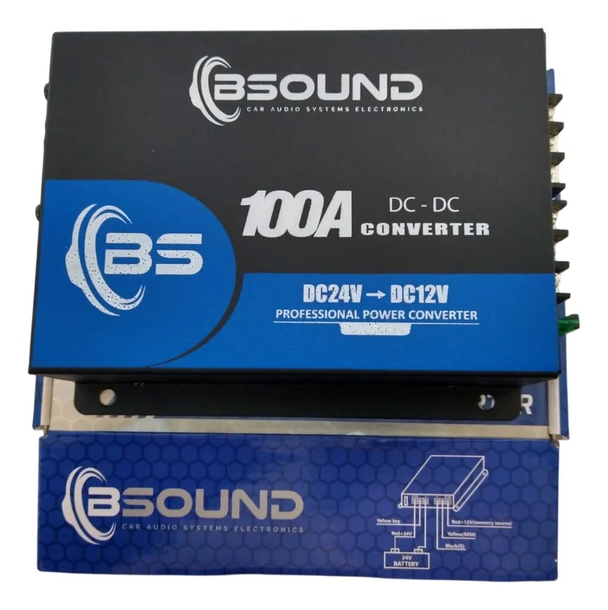 Convertidor Bsound Bs-c100a Dc 24v A 12v 100a