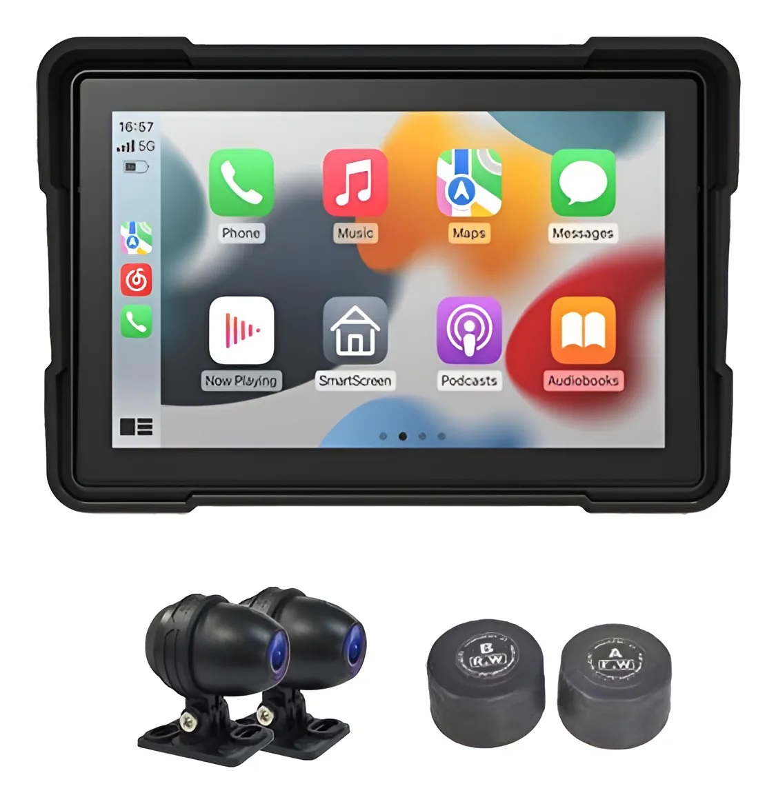 Pantalla Dvr Carplay Android Auto Para Moto Kl-602dvr
