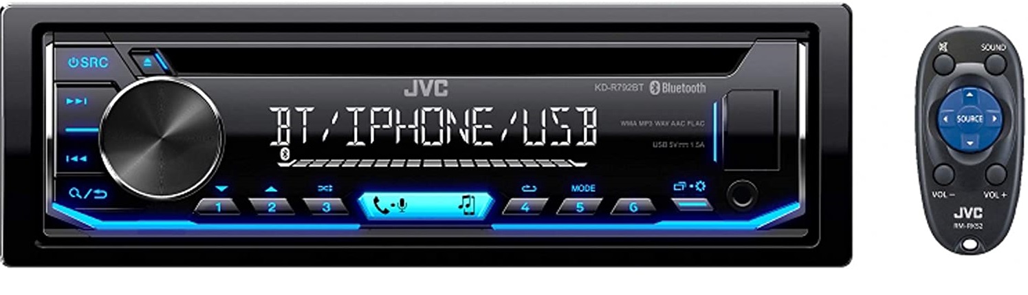 Radio Para Carro Jvc Kd-r792bt Bluetooth Usb Aux Input