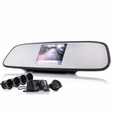 Combo Retrovisor 4,7 Pulg, Sensores Y Camara Reversa 