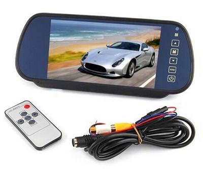 Pantalla retrovisor y cámara de reversa con guías 3D