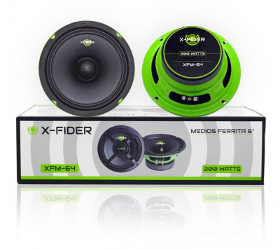 Medios X-fider Xfm64 6 Pulgadas Ferrita 200w (par)